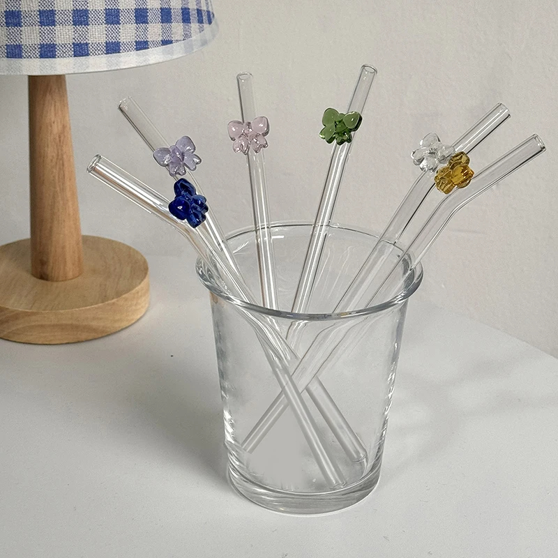 Home Improvement Shop - 1 Pcs 19cm Cute Bowtie Glass