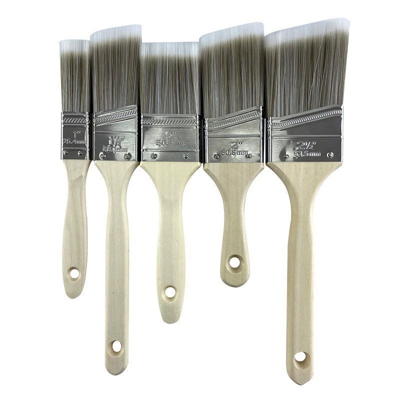 Wood Stain Brush - 5pcs Double Thick Paint Brush Set