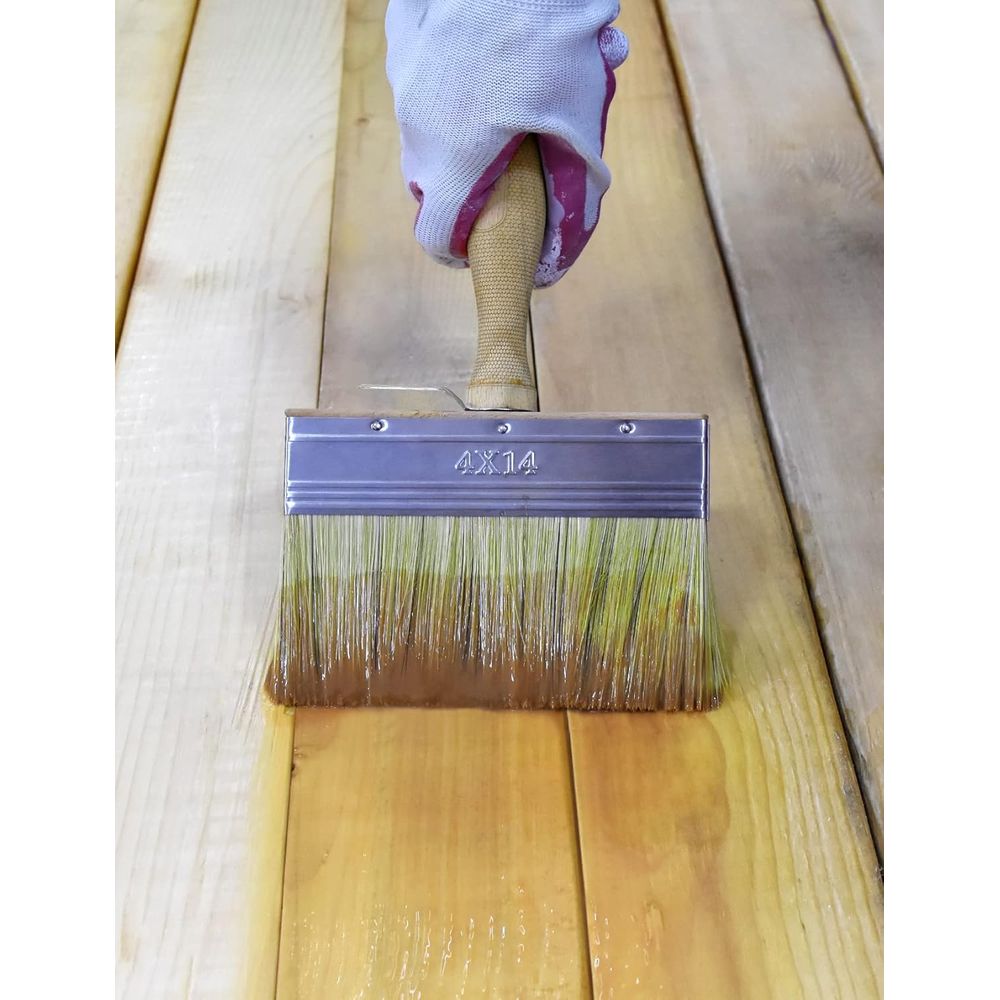 5.5 Large Limewash Deck Stain  - Wood Stain Brush review and price