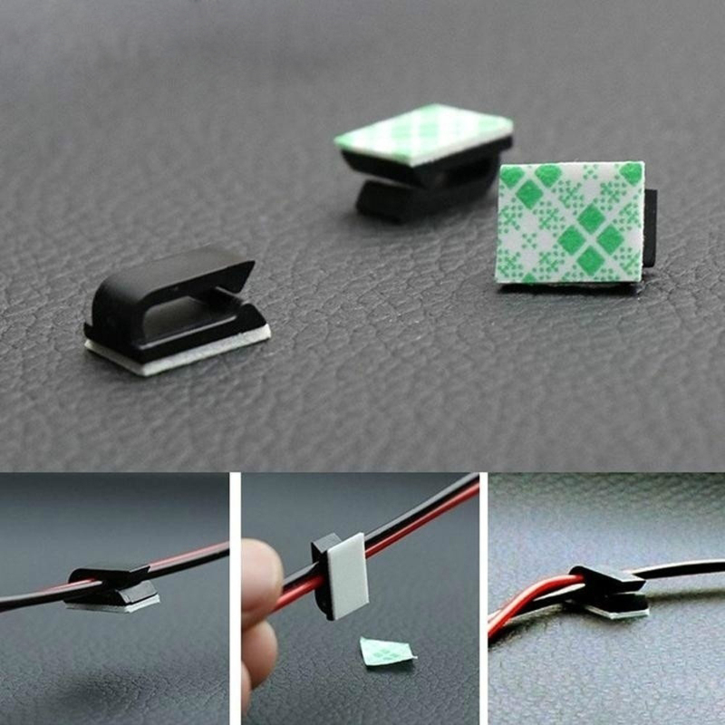 20pcs Self-adhesive Car Fixed  - Cable Staple Clip review and price