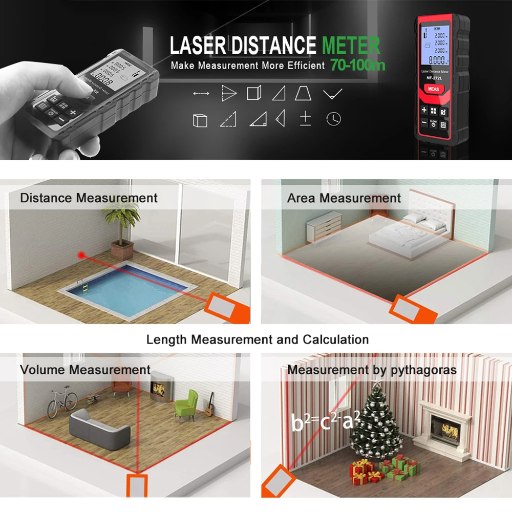 Noyafa NF-271 Laser Distance M - Home Improvement Warehouse review and price