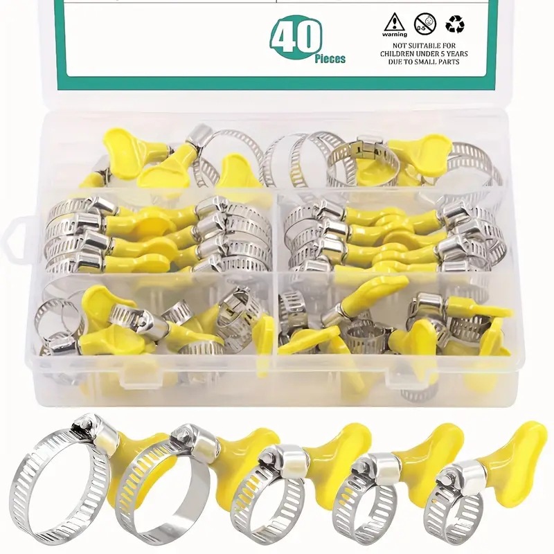 40PCS Thumb Screw Hose Clamp K - Hose Clamp Assorted review and price