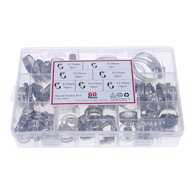 60Pcs Fuel Injection Hose Line - Hose Clamp Assorted review and price