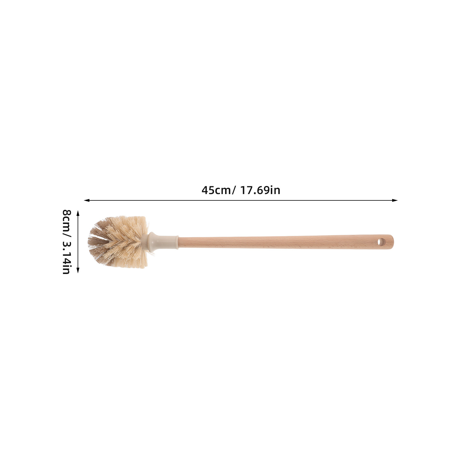 2Pcs Long Handle Toilet Brush  - Wood Stain Brush review and price