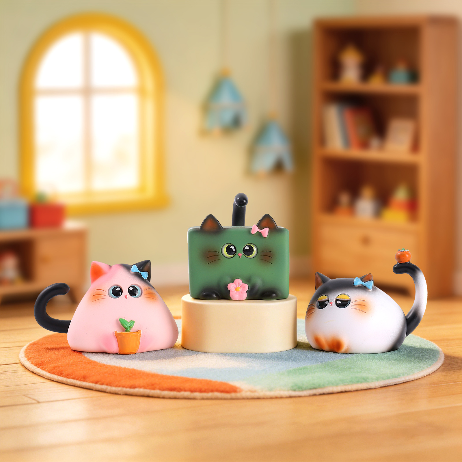 Blind Box Cat Figurine Resin C - Home Improvement Hardware review and price