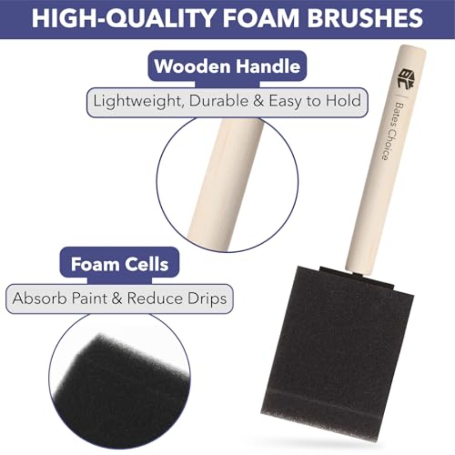Bates- Foam Paint Brushes, 2 I - Wood Stain Brush review and price