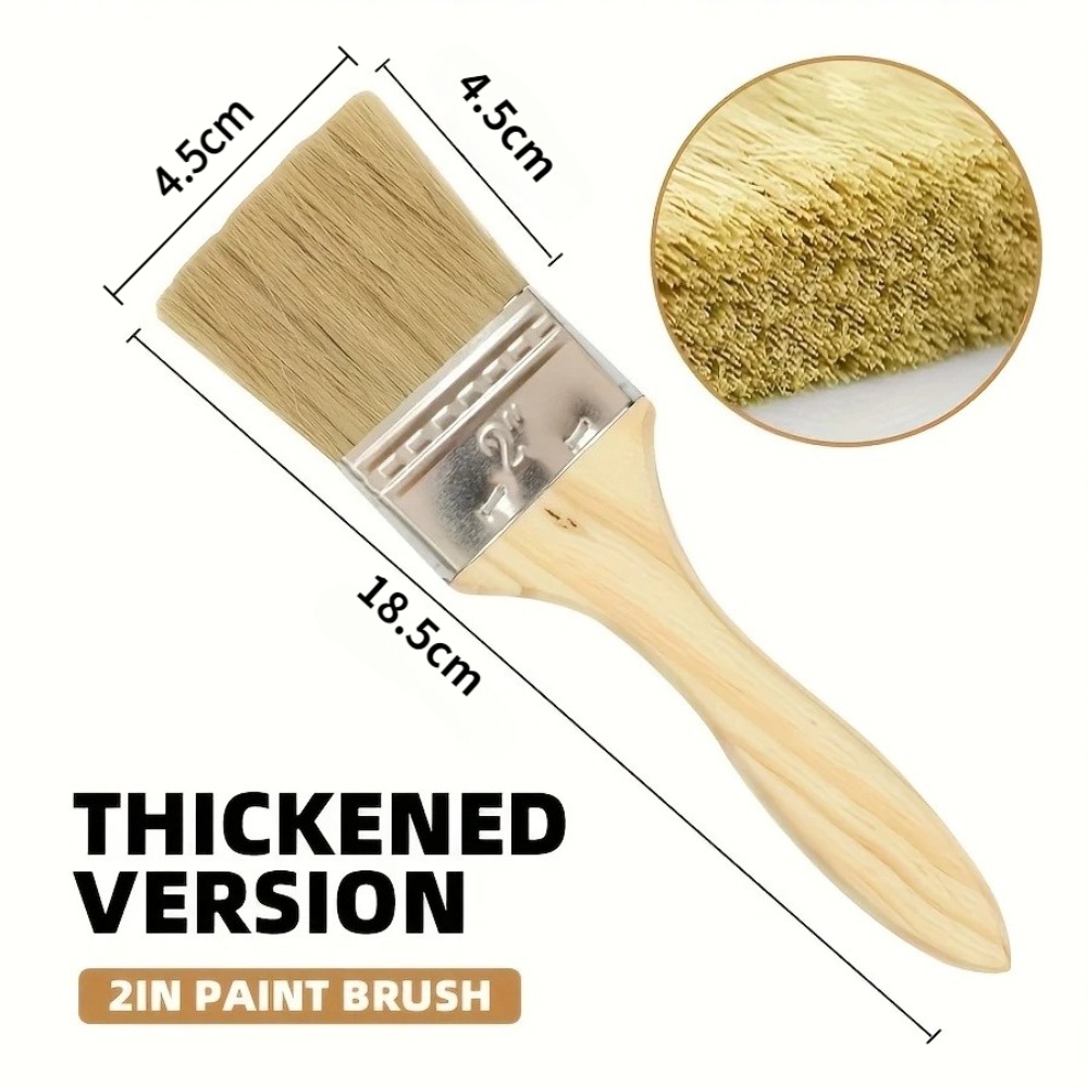 Wooden Paint Brush Set with Er - Wood Stain Brush review and price