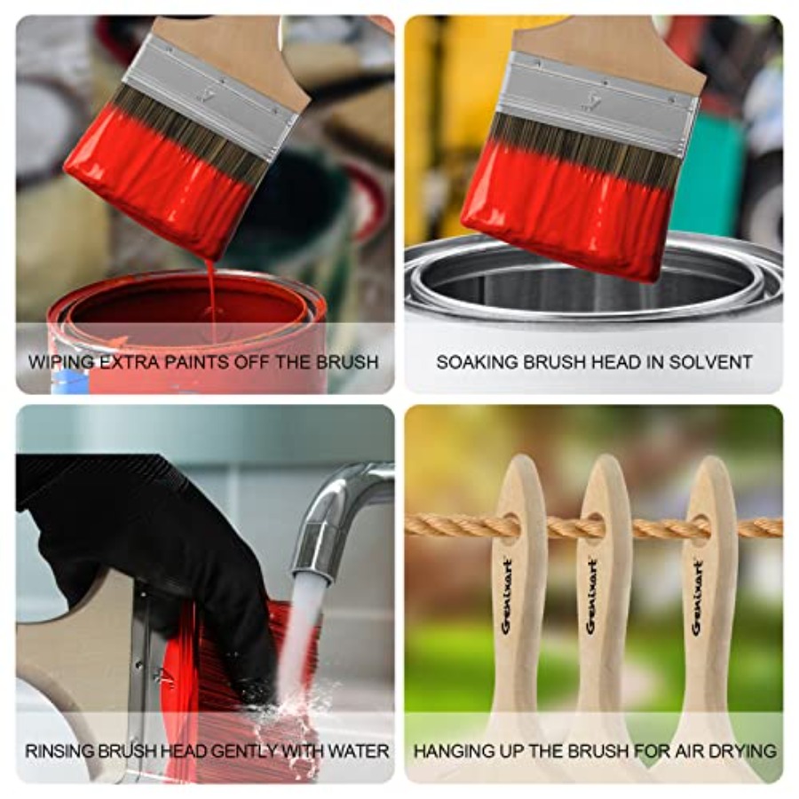 Double Thick Chip Paint Brush  - Wood Stain Brush review and price