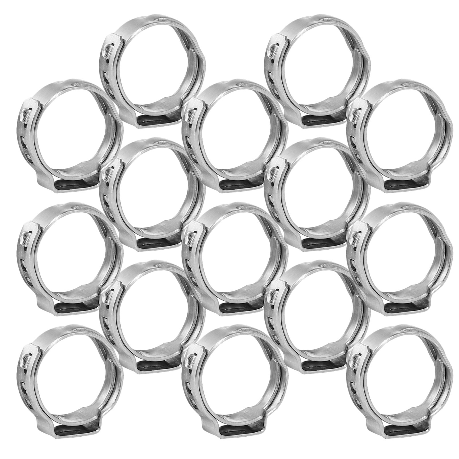 50Pcs Stainless Steel Single E - Hose Clamp Assorted review and price