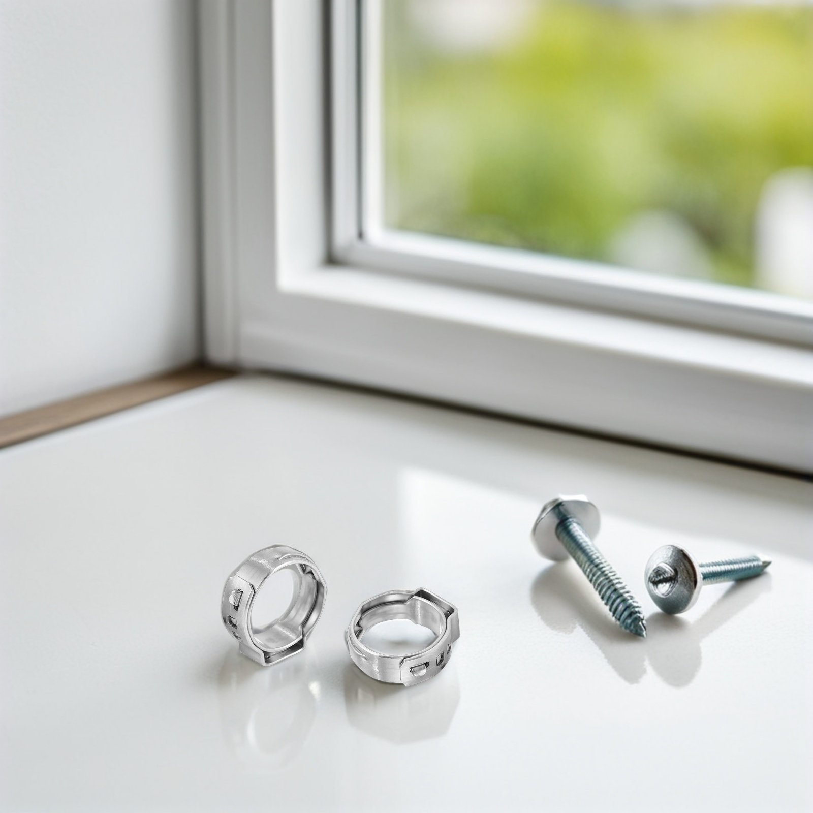 50Pcs Stainless Steel Single E - Hose Clamp Assorted review and price