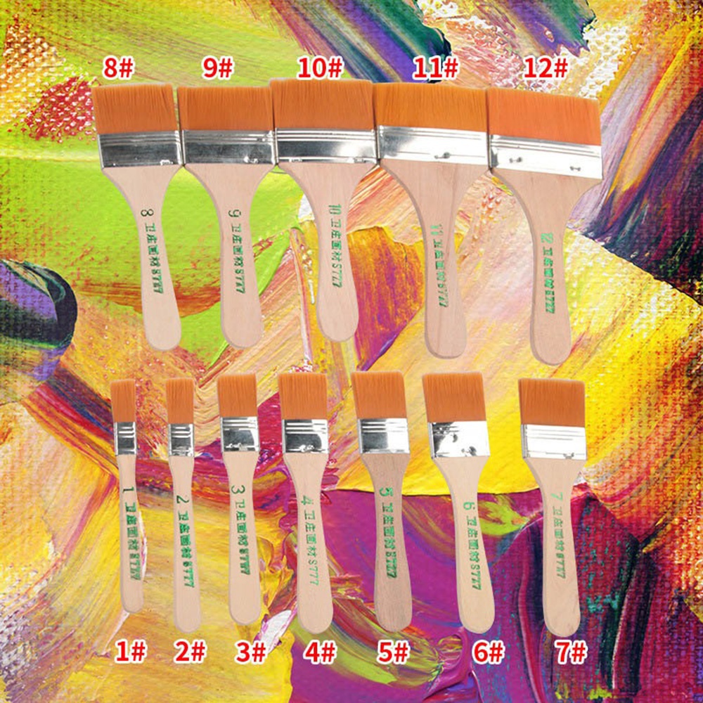 12pcs Nylon Paint Brushes Larg - Wood Stain Brush review and price