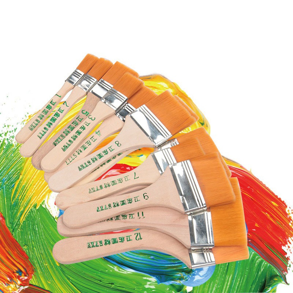 12pcs Nylon Paint Brushes Larg - Wood Stain Brush review and price