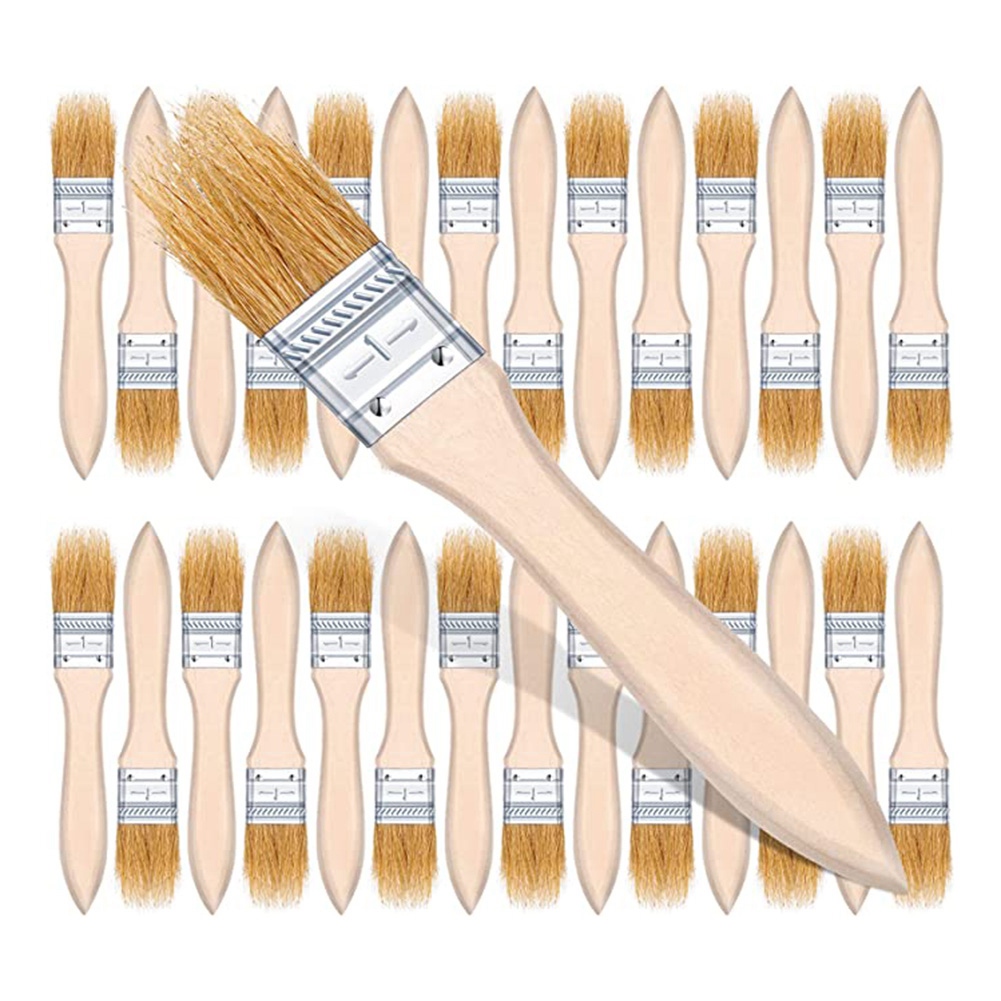 ABUH-100Pcs 1 Inch Chip Paint  - Wood Stain Brush review and price