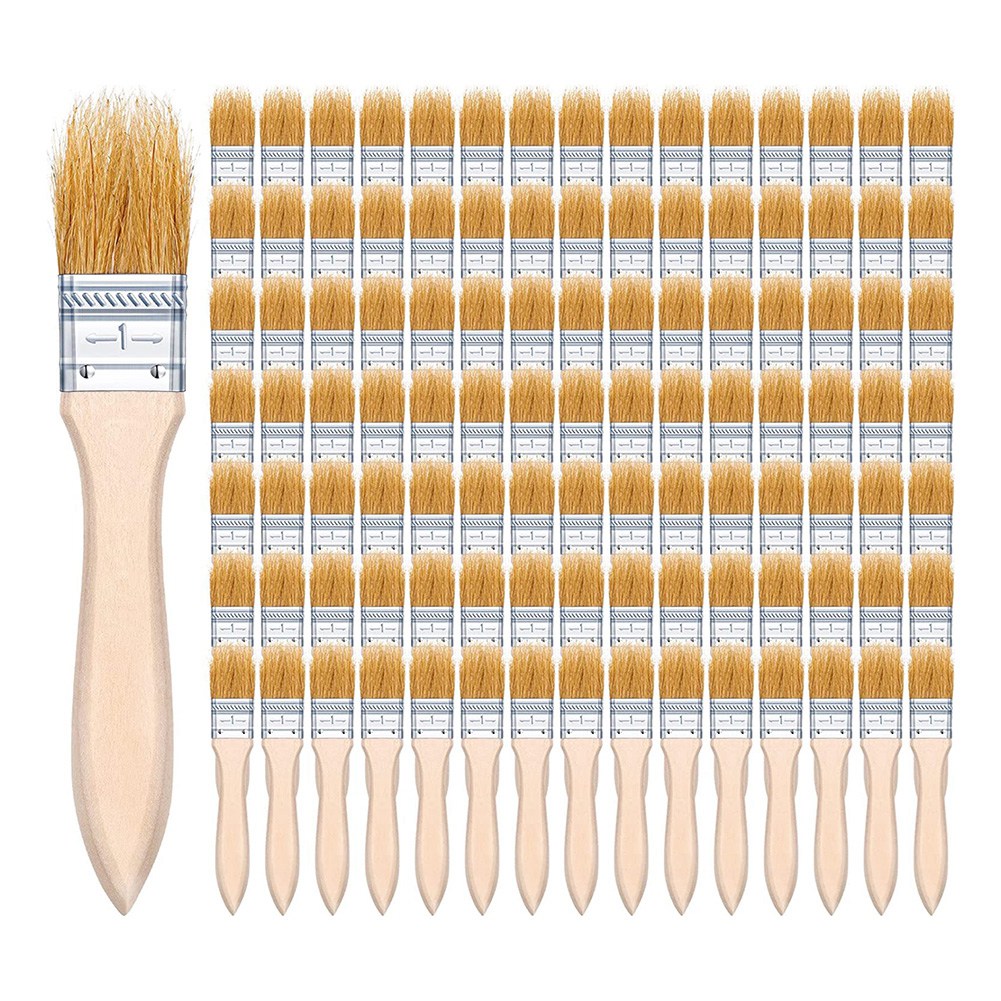 ABUH-100Pcs 1 Inch Chip Paint  - Wood Stain Brush review and price