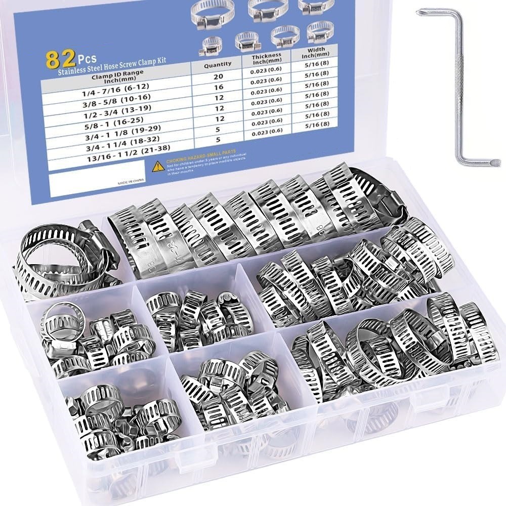 82Pcs Hose Clamp Assortment St - Hose Clamp Assorted review and price