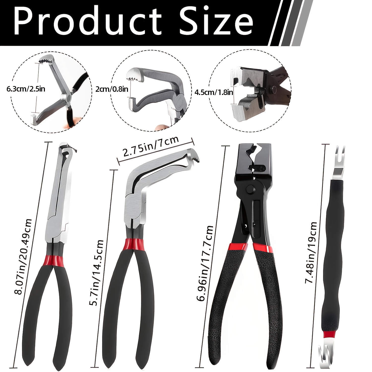 5Pcs Electrical Disconnect Pli - Hose Clamp Assorted review and price