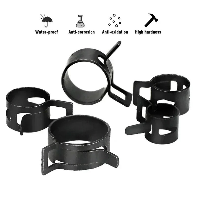 140pcs 6-22mm Black Q673B Vacu - Hose Clamp Assorted review and price