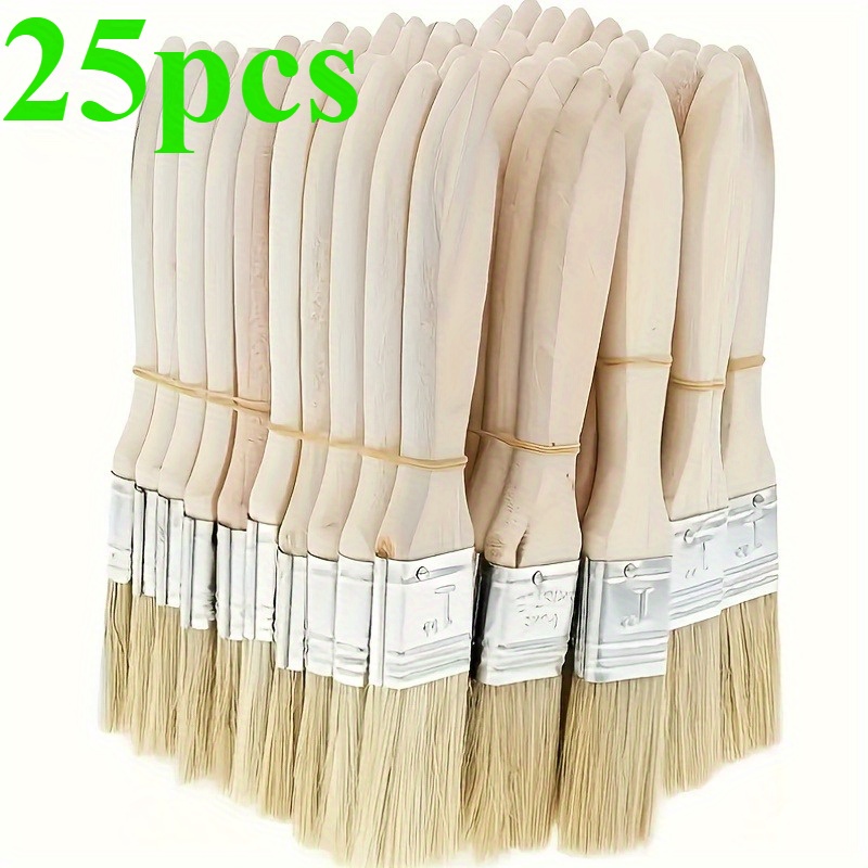 25Pcs 1 Inch Paint Brushes Set - Wood Stain Brush review and price