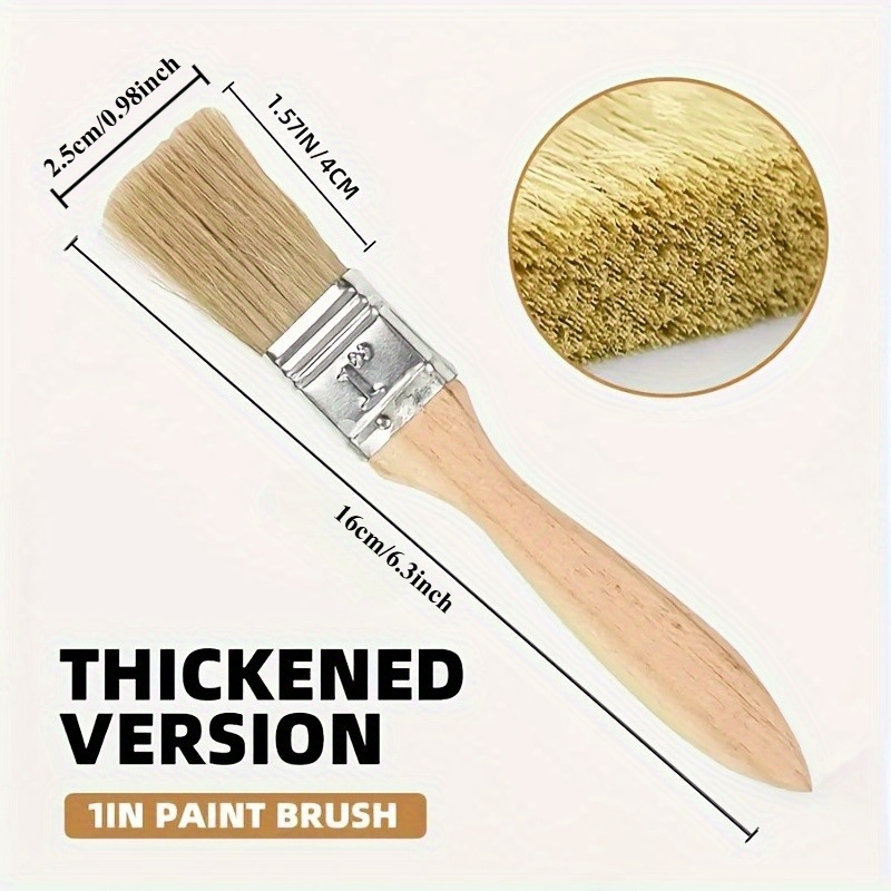 25Pcs 1 Inch Paint Brushes Set - Wood Stain Brush review and price