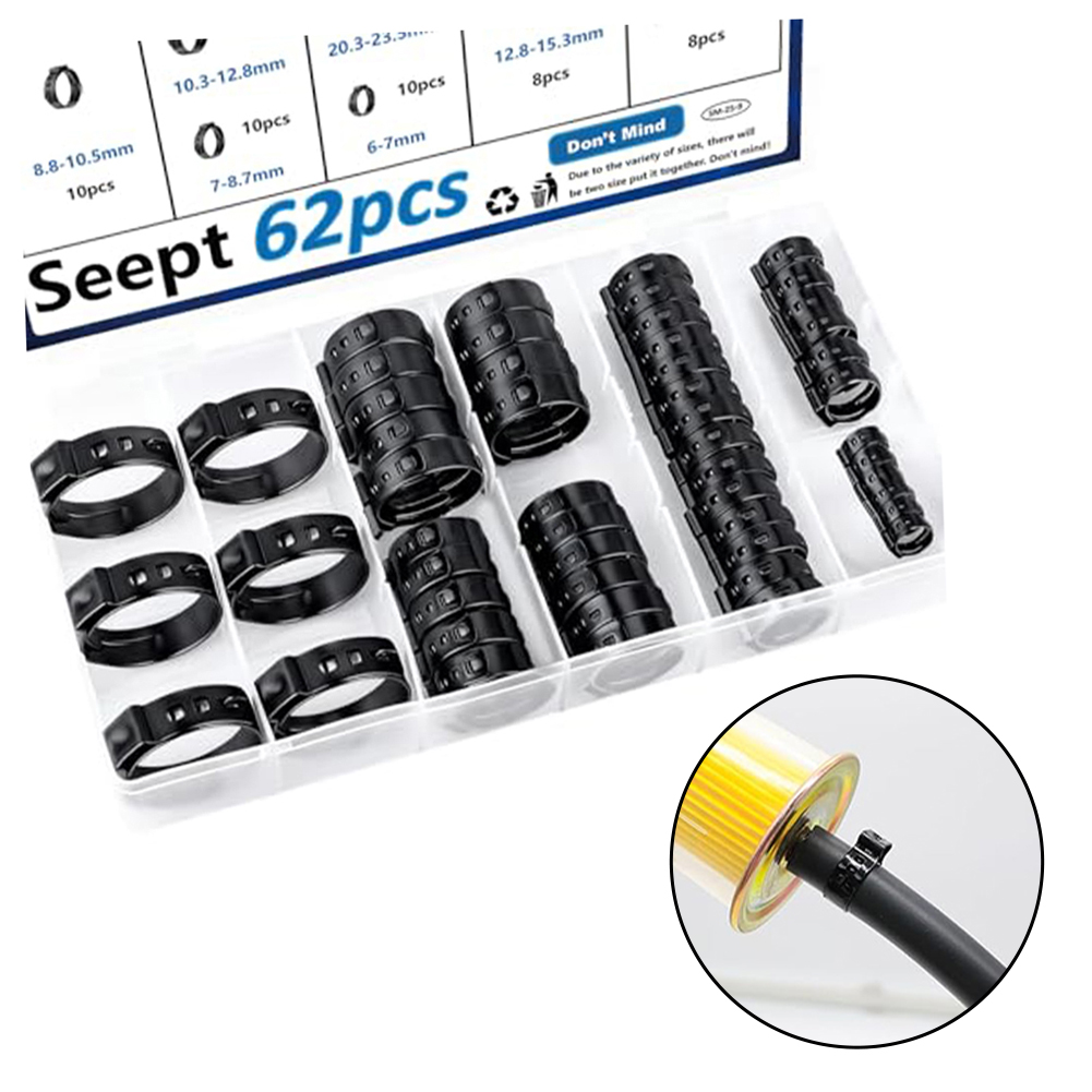 6-23.5mm Black Single Ear Hose - Hose Clamp Assorted review and price